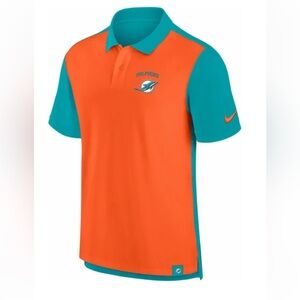 NEW! NIKE Men's Miami Dolphins Blitz Pique Polo Shirt SMALL